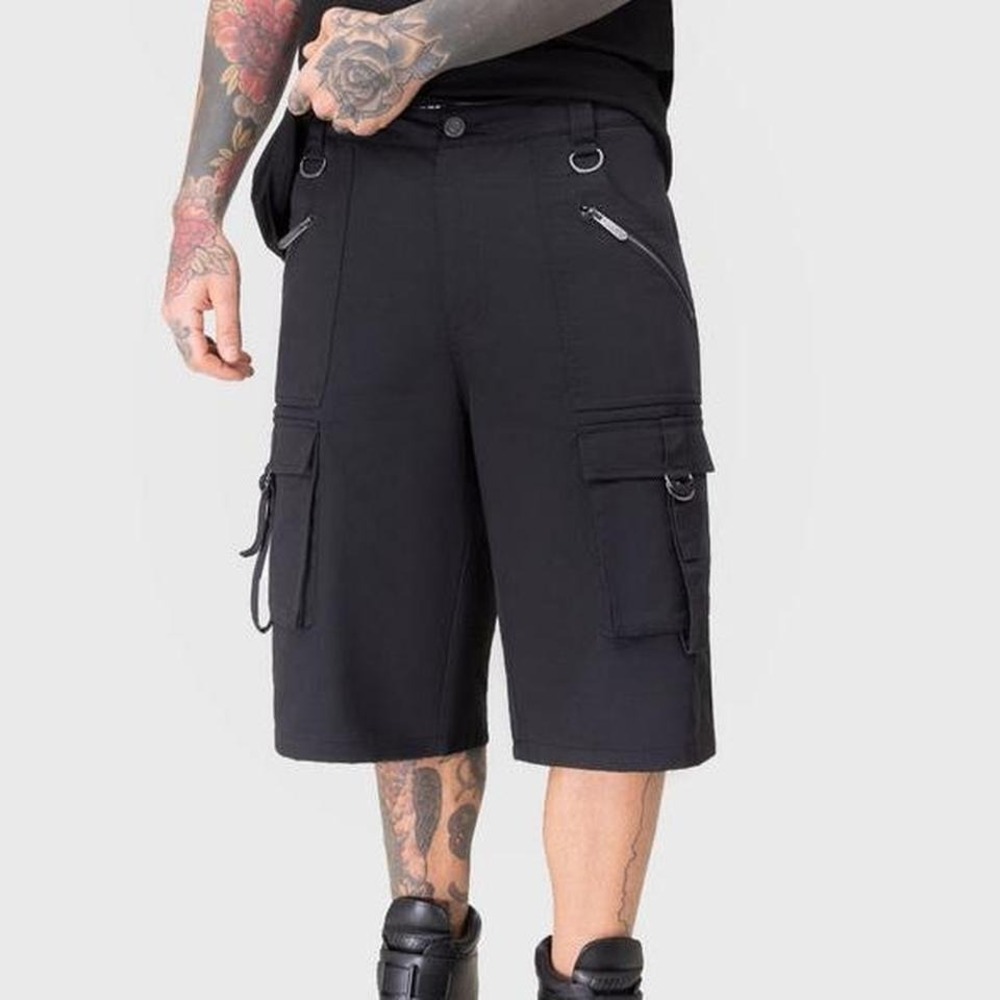 killstar dead tropic cargo shorts for men 4x‎ NWT alternative menswear